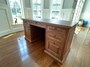 Oak Desk . Light Cherry Stain