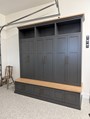 Cubby Cabinet - Iron Ore with Early American Tops