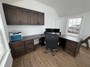 Office cabinetry - Kona stain on maple wood