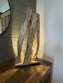 Lamp made from unique natural pieces